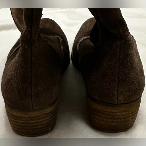 American Eagle Women’s Brown Leather Boots Size 10 - Picture 4 of 10